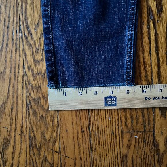 Abercrombie & Fitch Jeans Men Felix Super Slim Stretch 31x27 Dark Wash Cropped - Picture 6 of 7